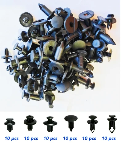 6 размеров, 60 шт., автоматические зажимы для крепления для Mazda 323 626 RX-8 RX-7 GJ BP CX-4 CX-7 BM BN MX-3 MX-5 BL GJ GL Axela