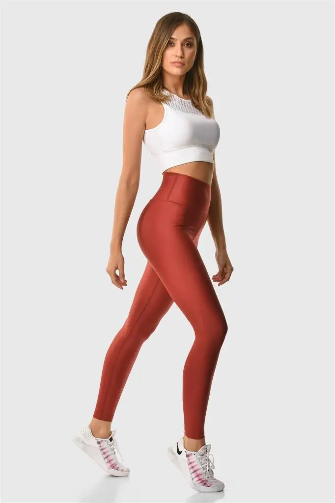 Superstacy Bright Burgundy Sports Leggings