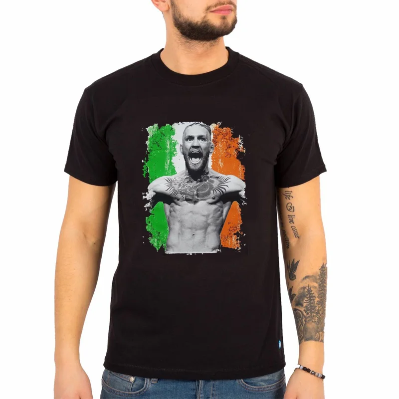 

Conor McGregor Irish King T Shirt Women Male Vintage Mixed Martial Arts Athlete Graphic T Shirts Casual Fitness Shirts for Men