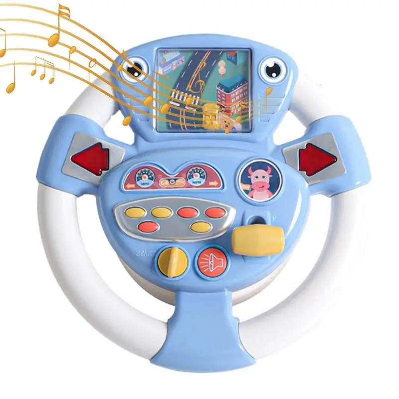 

Детская музыкальная игрушка с рулевым колесом, милая детская игрушка со встроенным звуком, развивающие игрушки для детей дошкольного возраста, Интерактивная