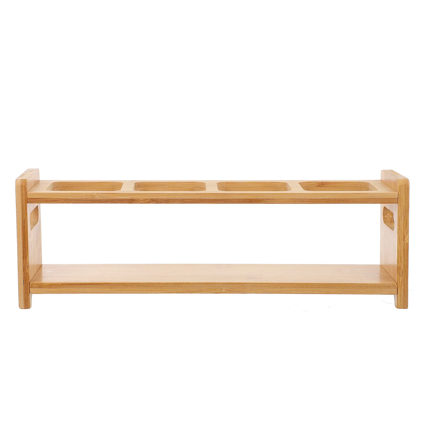 

Bottle Wood Stand Bathroom Countertop Rack