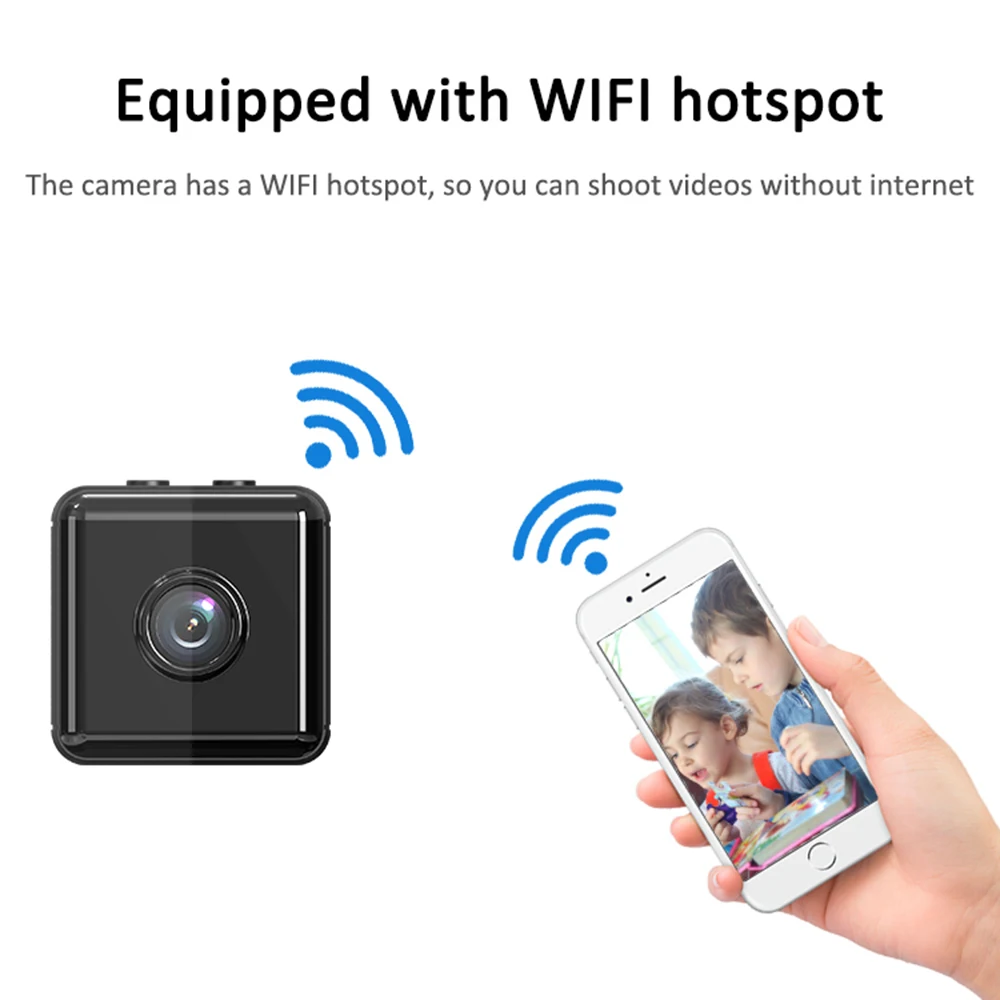 

Мини-камера 150 градусов, Wi-Fi, 1080P, ночное видение