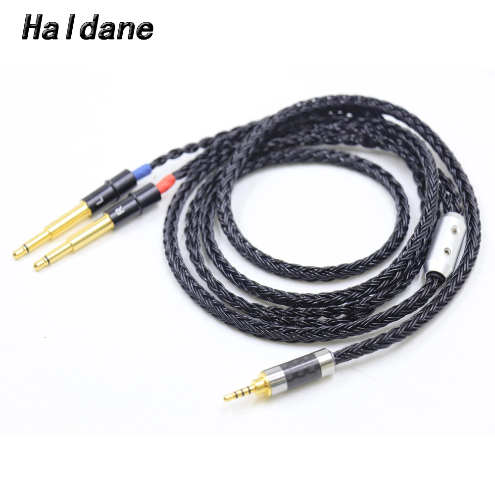 Haldane Bright-Black High Quality 16 core Headphone Replace Upgrade Cable for Meze 99 Classics NEO NOIR Earphone