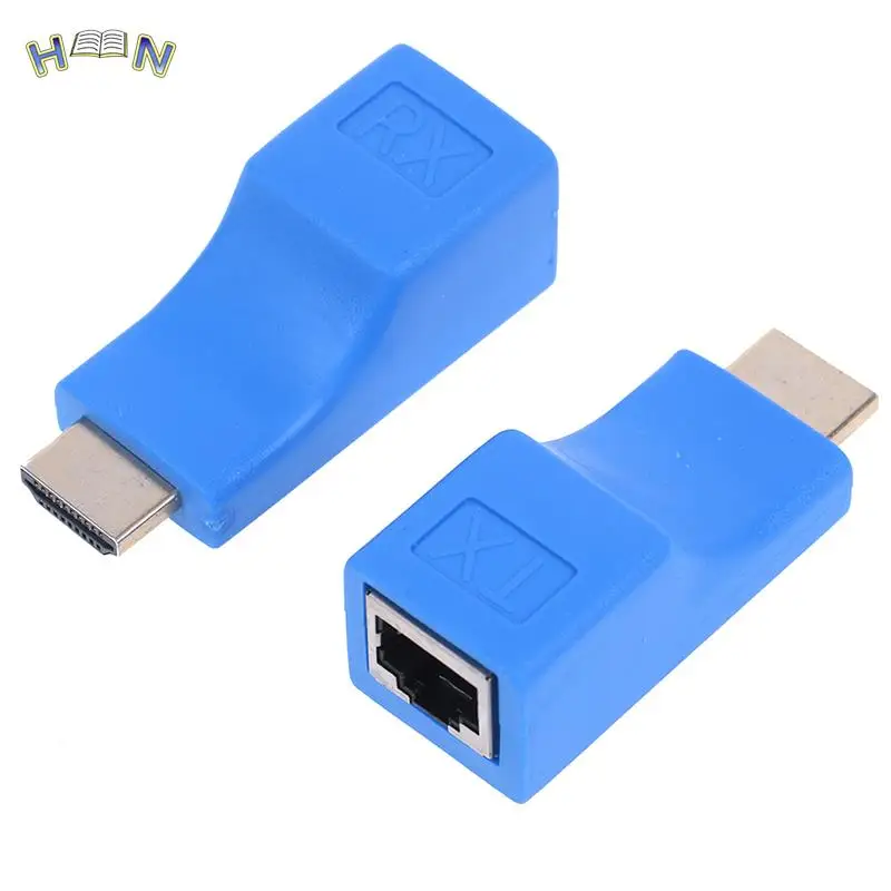 HDMI-удлинитель к RJ45 Сетевой удлинитель передатчик приемник TX RX Cat5e CAT6 Ethernet-кабель V1.4 30 м 4K HD TV 1080P