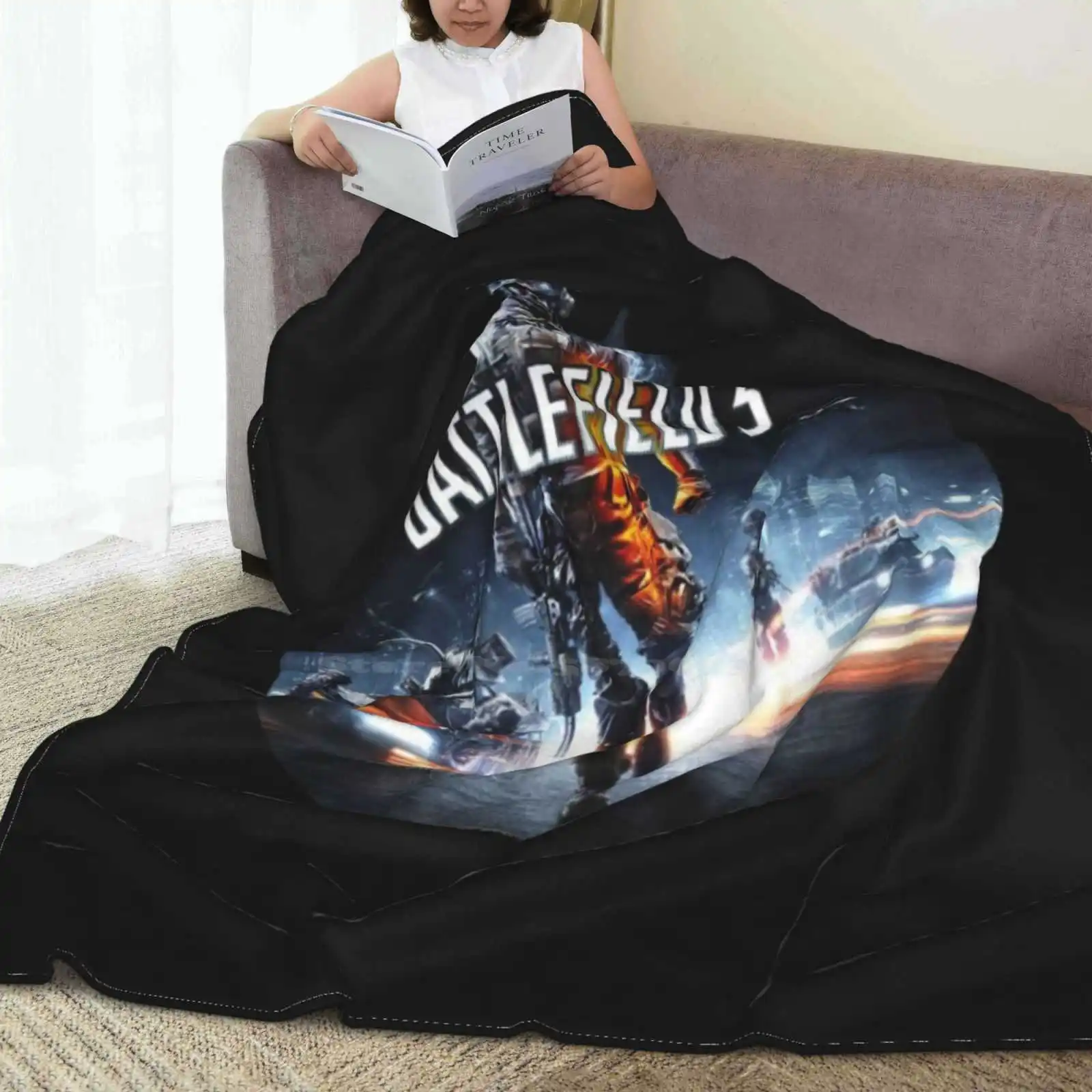 Мягкое теплое покрывало Bf3 Bf4 Bfv для шутеров Ps4 Pcgamer Guns War Bf2042