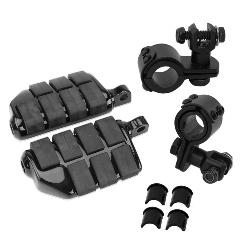 

1 Pair Motorbike Rear Pedal Foldable Detachable Upgrading Replacing Motorcycle Pedals Outdoor Components Silver