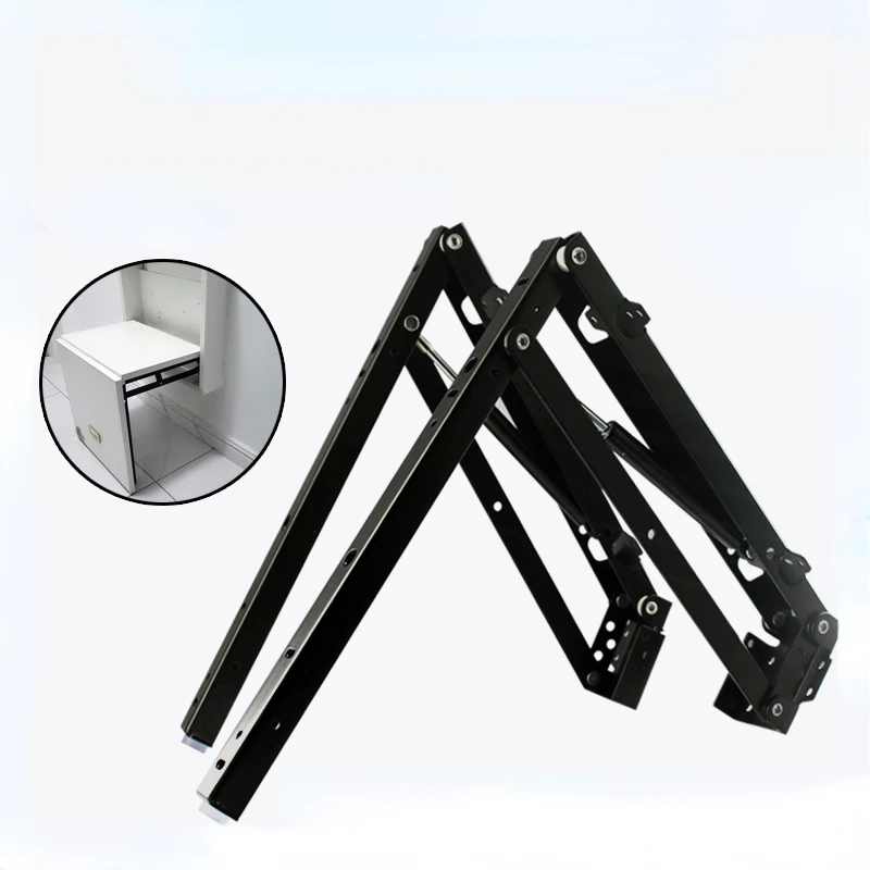 Multifunctional Living Room Cold-Rolled Steel Wall Mounted Folding Stool Hardware Hydraulic Buffer Folding Stool Accessories