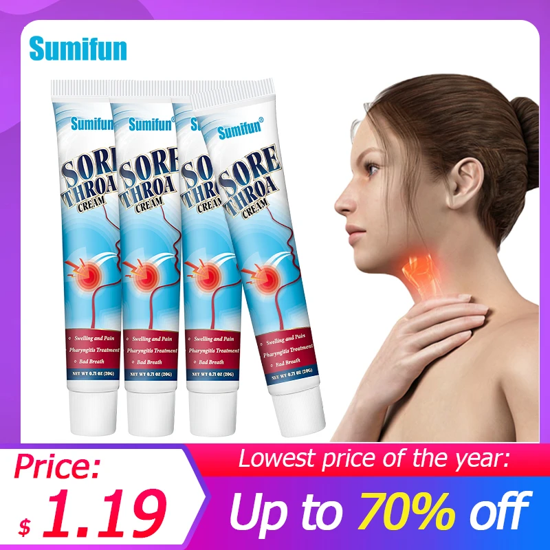 20g Sumifun Throat Ointment Effectively Relieve Sore Throat And Throat Inflammation Herbal Cough Mumps Tonsillitis Chronic Cream ayurlab s herbal cough syrup