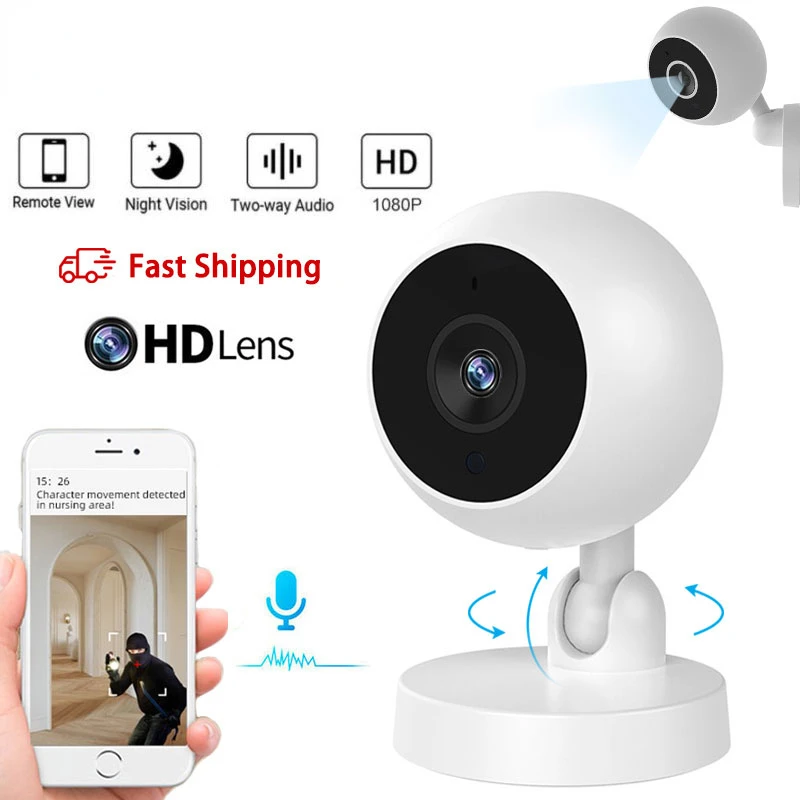 

Камера видеонаблюдения HD 2 МП с функцией ночного видения и датчиком присутствия