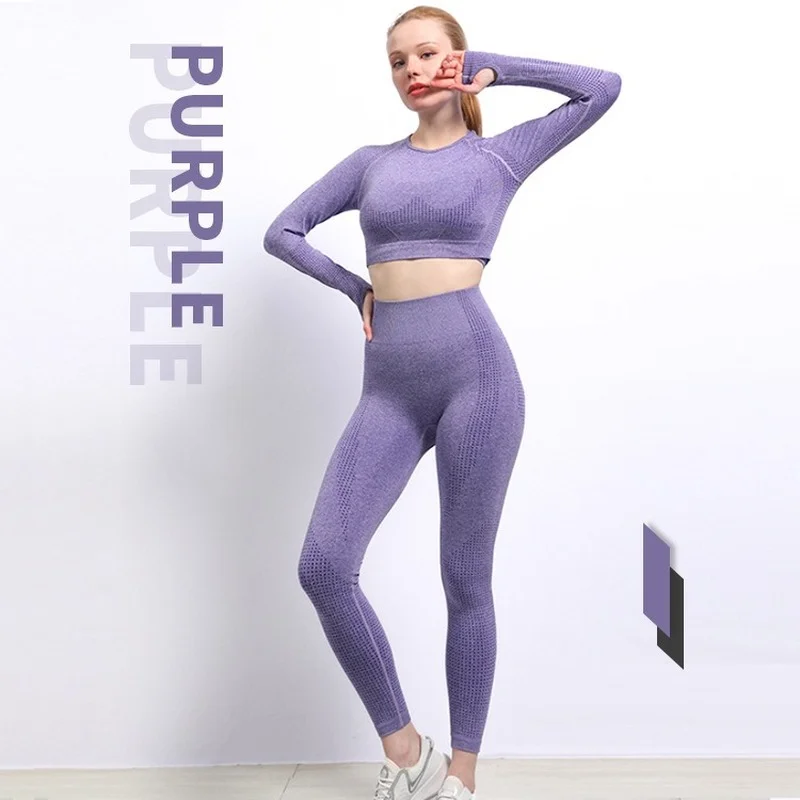 

Seamless Women's Leggings Fitness Clothing Tracksuit Polka Dot Pattern Yoga Suit Body Suits Gym Workout Clothes Home Top Sport
