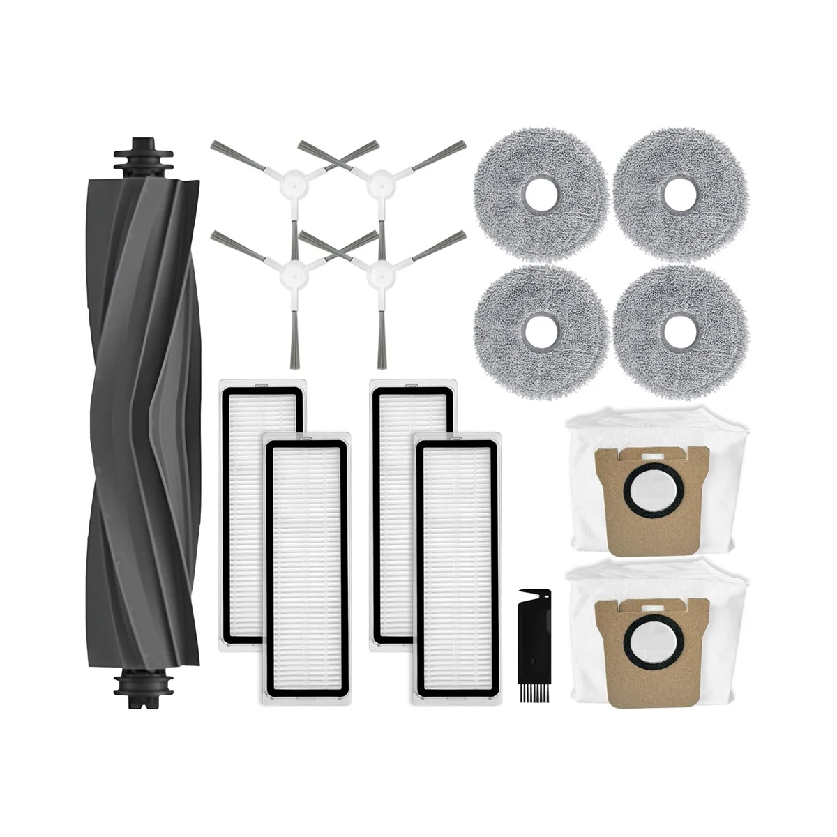 

Replacement Parts Compatible for L10S Ultra / L10 Ultra Robot Vacuum Cleaner Accessories, Main Brush,Dust Bags