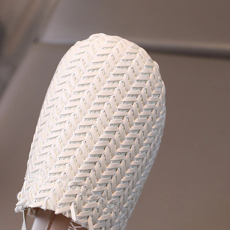 JGSHOWKITO сандалии для девочек 2 в 1 тканые сетчатые тапочки летняя пляжная обувь