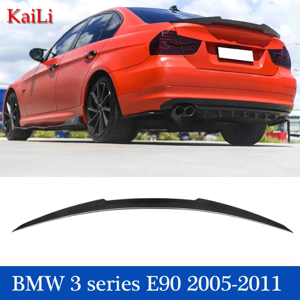 

Для BMW 3 серии E90 4-дверный седан 320i 318i 325i 330i 2005-2011 сухое углеродное заднее крыло багажника спойлер губа хвост заднее крыло