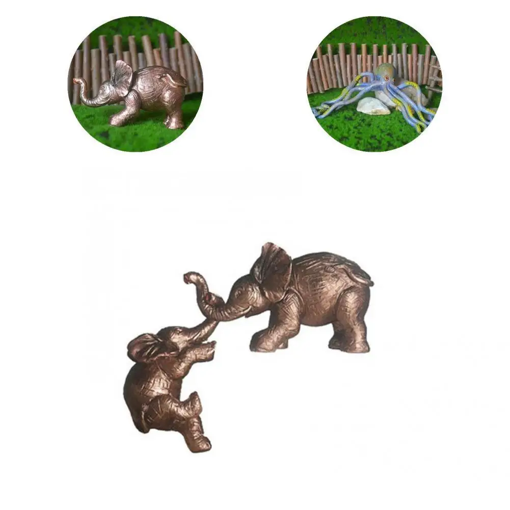 

Chic Resin Cute Desktop Cabinet Decoration Octopus Elephant Sculpture for Bookshelf Elephant Figurine Elephant Ornament