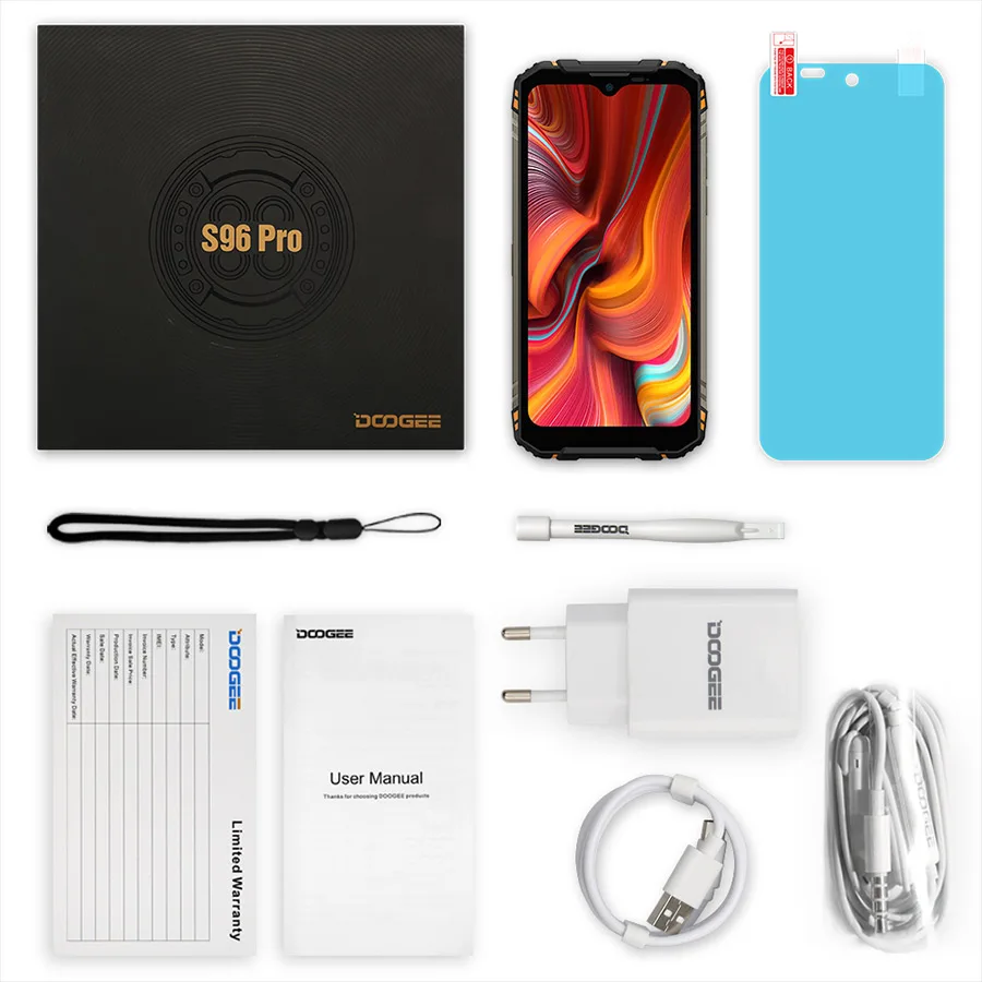 Смартфон DOOGEE S96 Pro 48 МП камера 20 инфракрасное ночное видение экран 6 22 дюйма