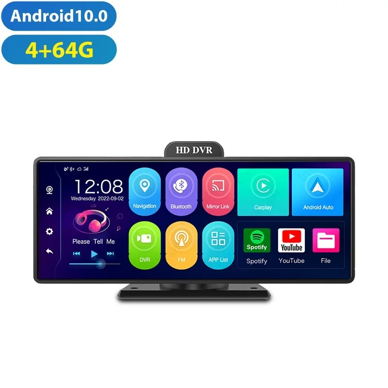 

Android 10.0 4G 10.26" touch screen FHD 1080P 5GWiFi Car DVR GPS Navigation Dash Cam Dual Lens Auto Registrar Remote Check