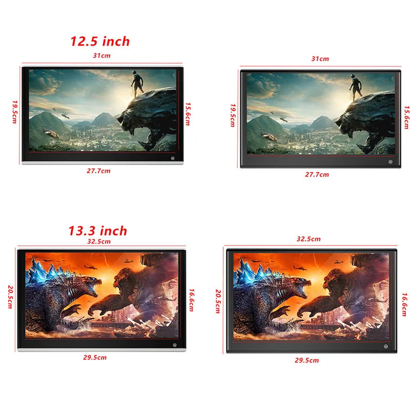 Android 11 Автомобильный подголовник монитор 3 + 32 ГБ 13 дюймовый Многофункциональный