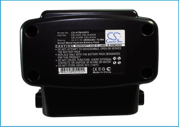 

CS Battery For Hitachi EB 2420 EB 2430HA EB 2430R EB 2433X C 7D CR 24DV DH 24DV DH 24DVA DV 24DV DV 24DVA DV 24DVKS