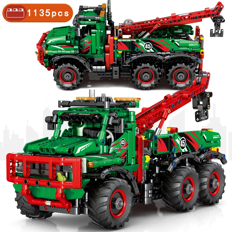 1135 шт. Детский конструктор строительный кран |