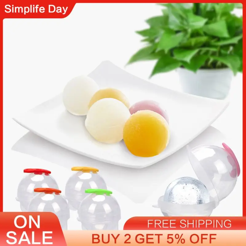

4PCS Spherical Ice Cream Mold DIY Mini Kitchen Utensils Cookies Baking Ice Cream Tools Household Kitchen Ice-making Tools