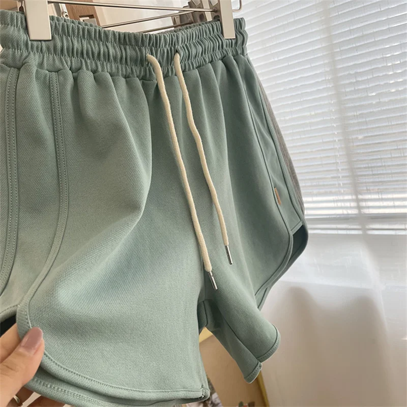 2023 Home Shorts Oversized Sportswear Wide Leg Shorts For Womens Clothing Summer yoga High Waisted Casual Running Hot Pants C353