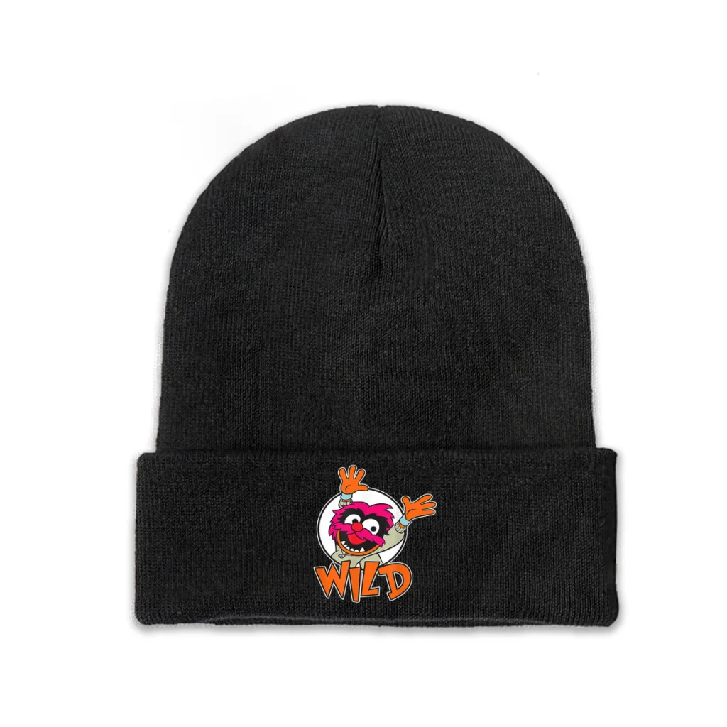 

Knit Hat Disney Muppet Show Winter Warm Beanie Caps Babies Wild Animal Men Women Fashion Casual Bonnet