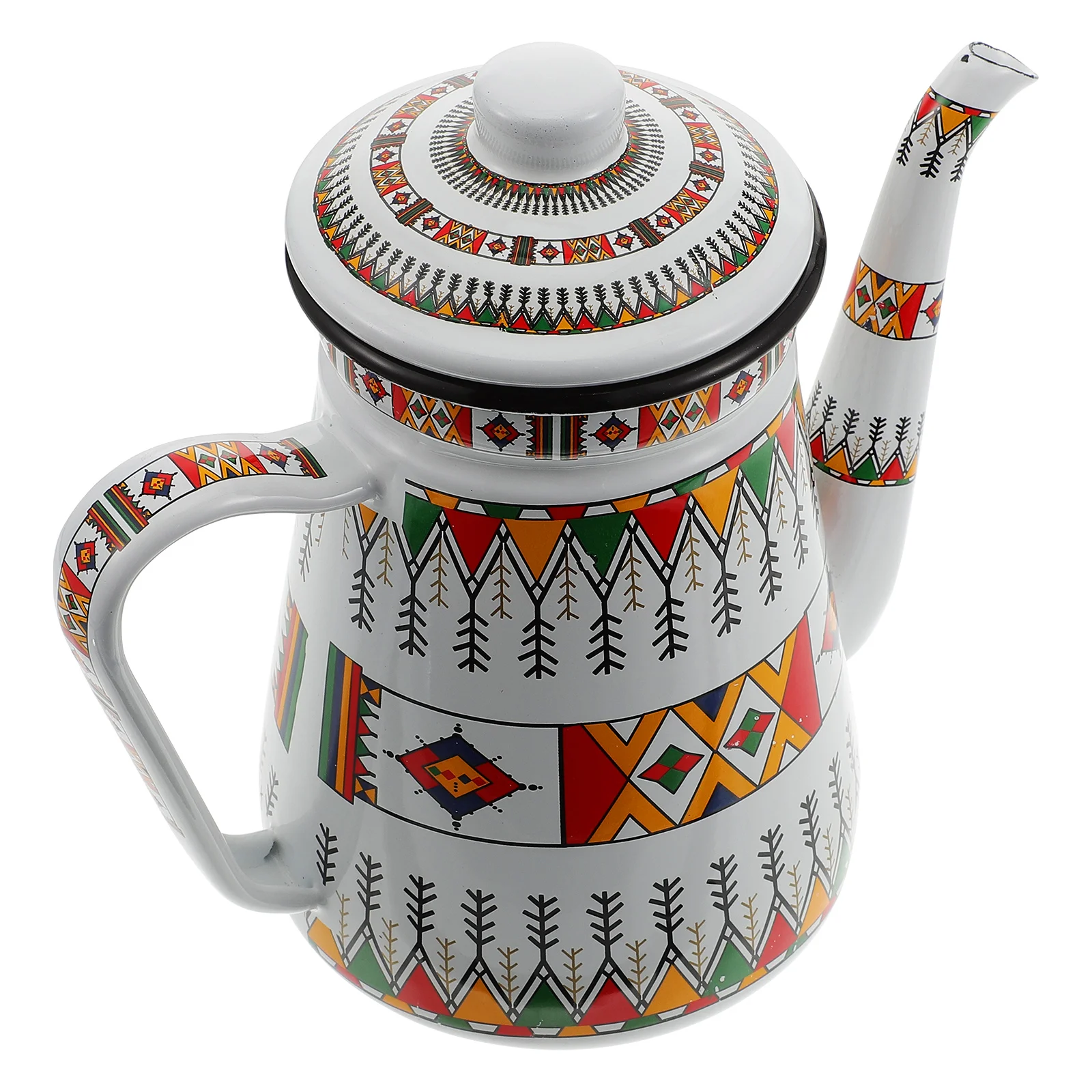 

Enamel Pitcher Kettle Tea Water Ceramic Pots Porcelain Pot Coffee Teapot Camping Boilerenamelware Drink Beverage Jug Serving