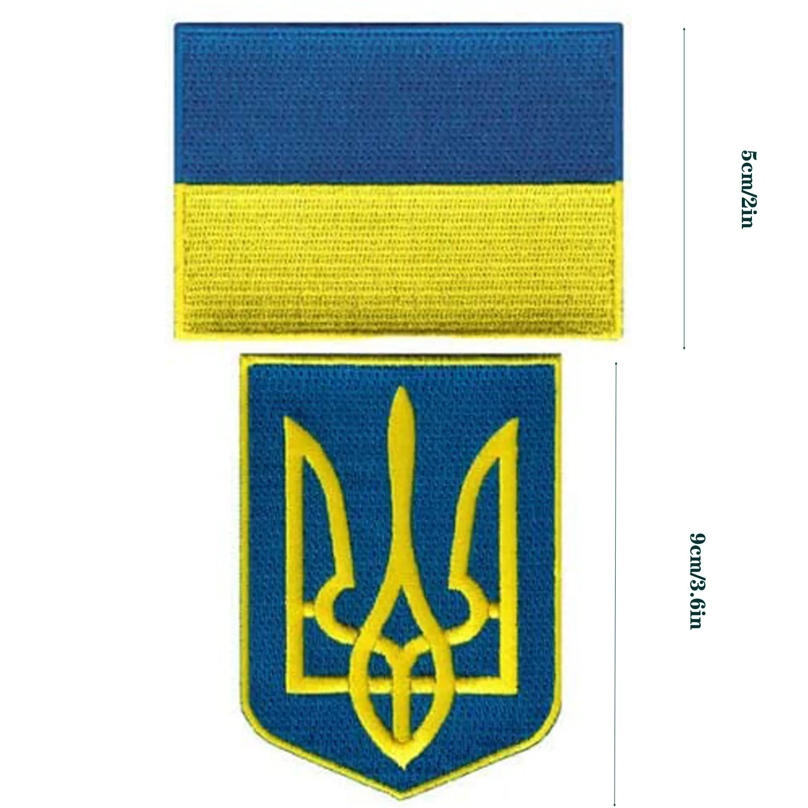 Украинский флаг и тризуб украинский герб набор из 2 предметов Высококачественная