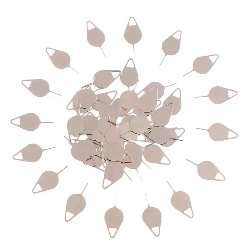 Hot sale 50pcs Sim Card Tray Removal Eject Pin Key Tool Stainless Steel Needle
