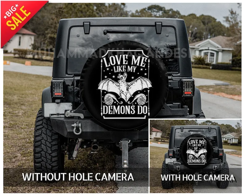 

Love Me Like My, Demons Do, Rose Lover, Bat, Funny Bat Car Accessories For Women, Gift For Mom, Car Accessories,
