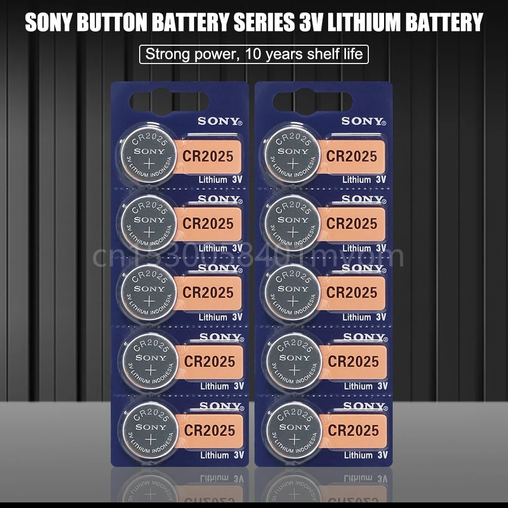 Литиевая батарея SONY CR2025 CR 2025 ECR2025 DL2025 BR2025 KCR2025 L12 3 в Кнопочная монетная для игрушек