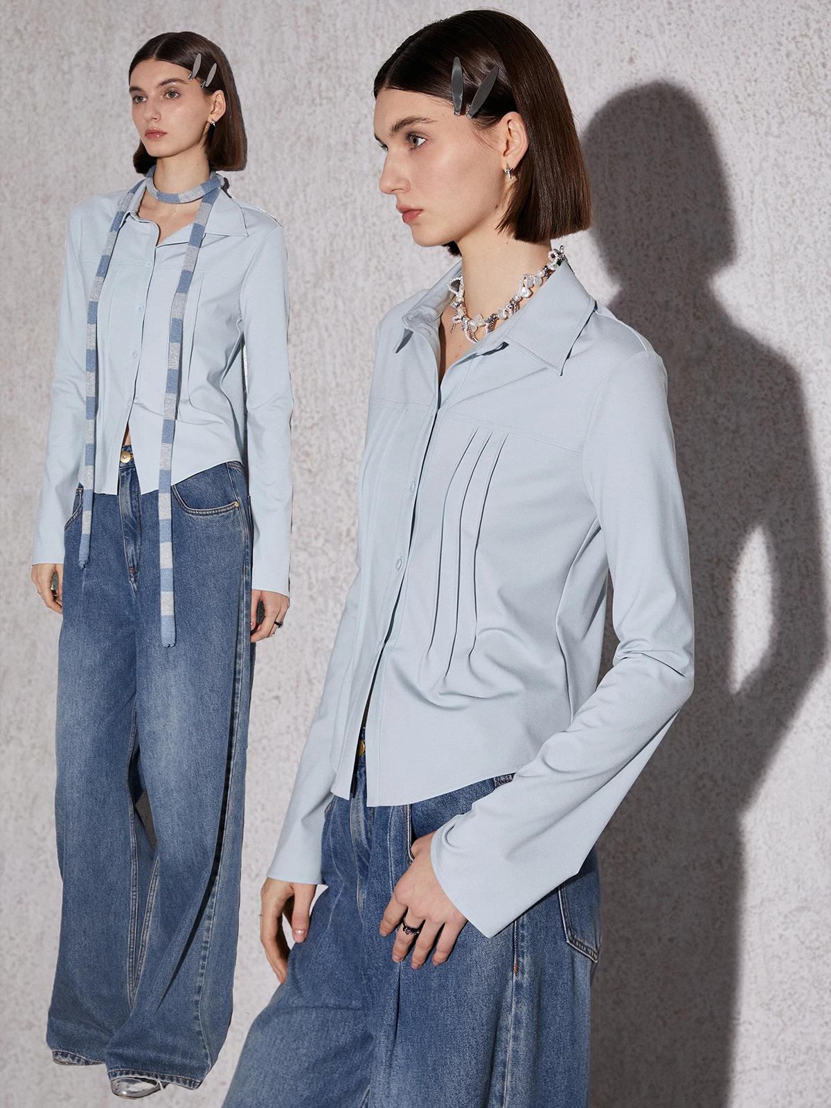 Sovige пластиковые украшения на талии эластичные вязаные облегающие рубашки с