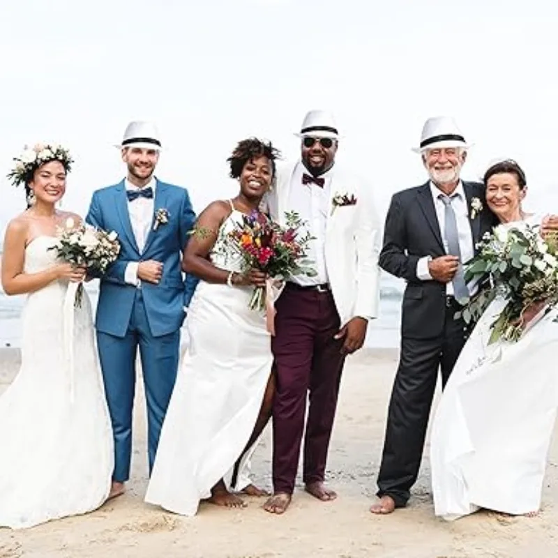 

Bulk Straw Fedora Hats, Wedding Hats Bulk, Circumference 58-60 cm, 100Pack, 1920s