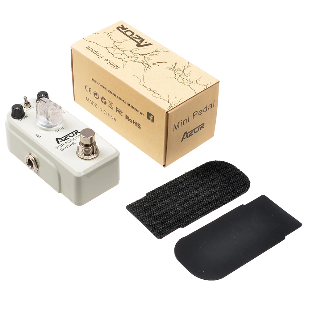 

AZOR AP-318 Acoustic Guitar Effect Pedal With True Bypass For Acoustic Guitars Aluminum Alloy Acoustic Guitar Parts Accessories