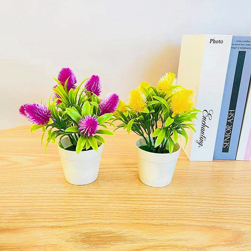 1 шт. искусственный цветочный горшок в форме сосновой шишки декоративные