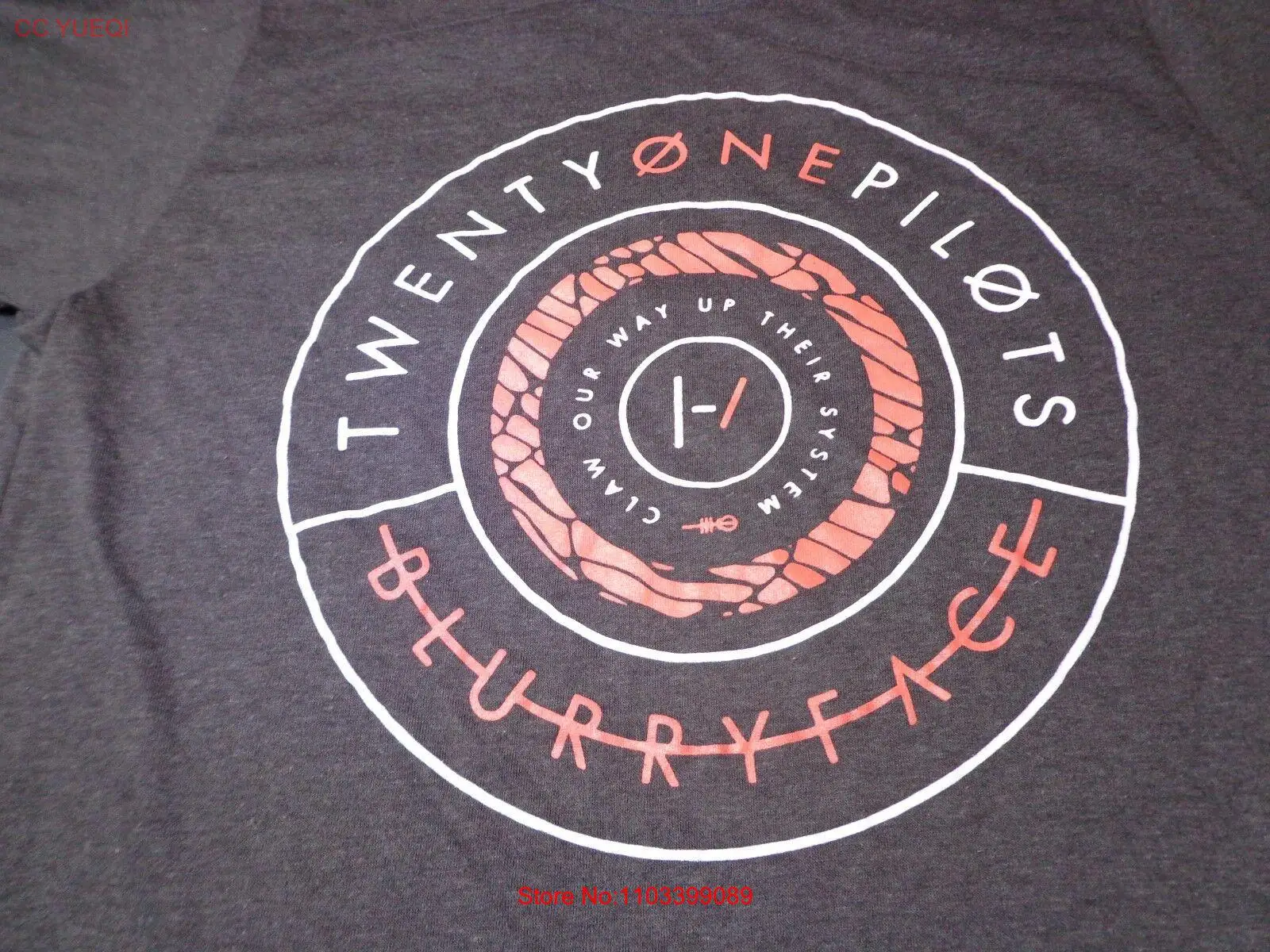 Футболка с надписью Blurryface