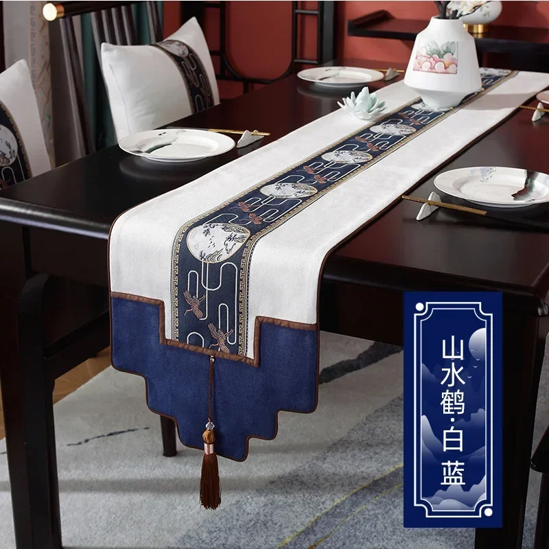 Скатерть в китайском стиле роскошная Водонепроницаемая настольная дорожка из