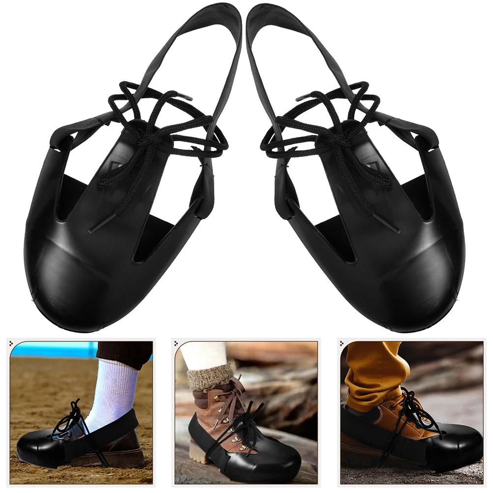 2 пары противоударных бахил рабочая обувь со стальным носком многоразовые кепки