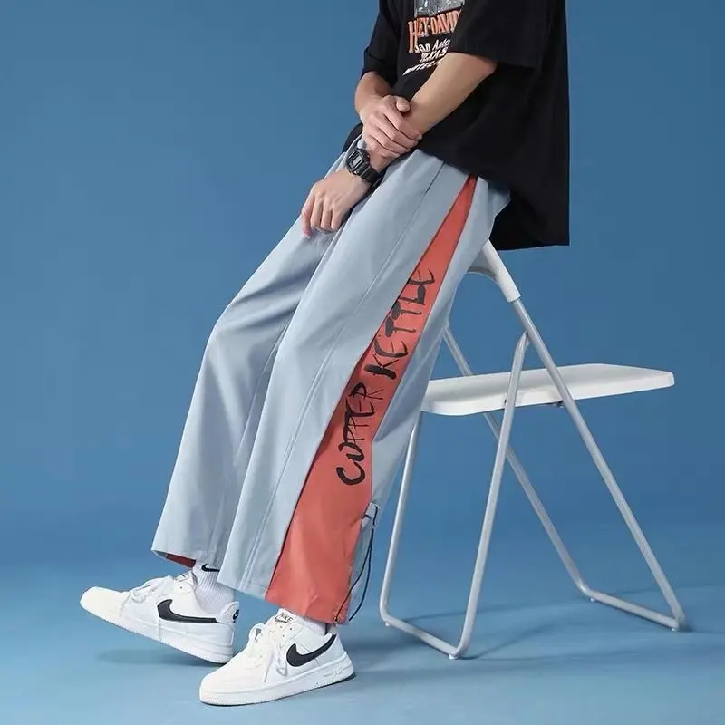 

Man Korean Style Jogging Hip Hop Streetwear Casual Pants Sweatpants Men's Clothing Harajuku Thin and Light Running Baggy Pants