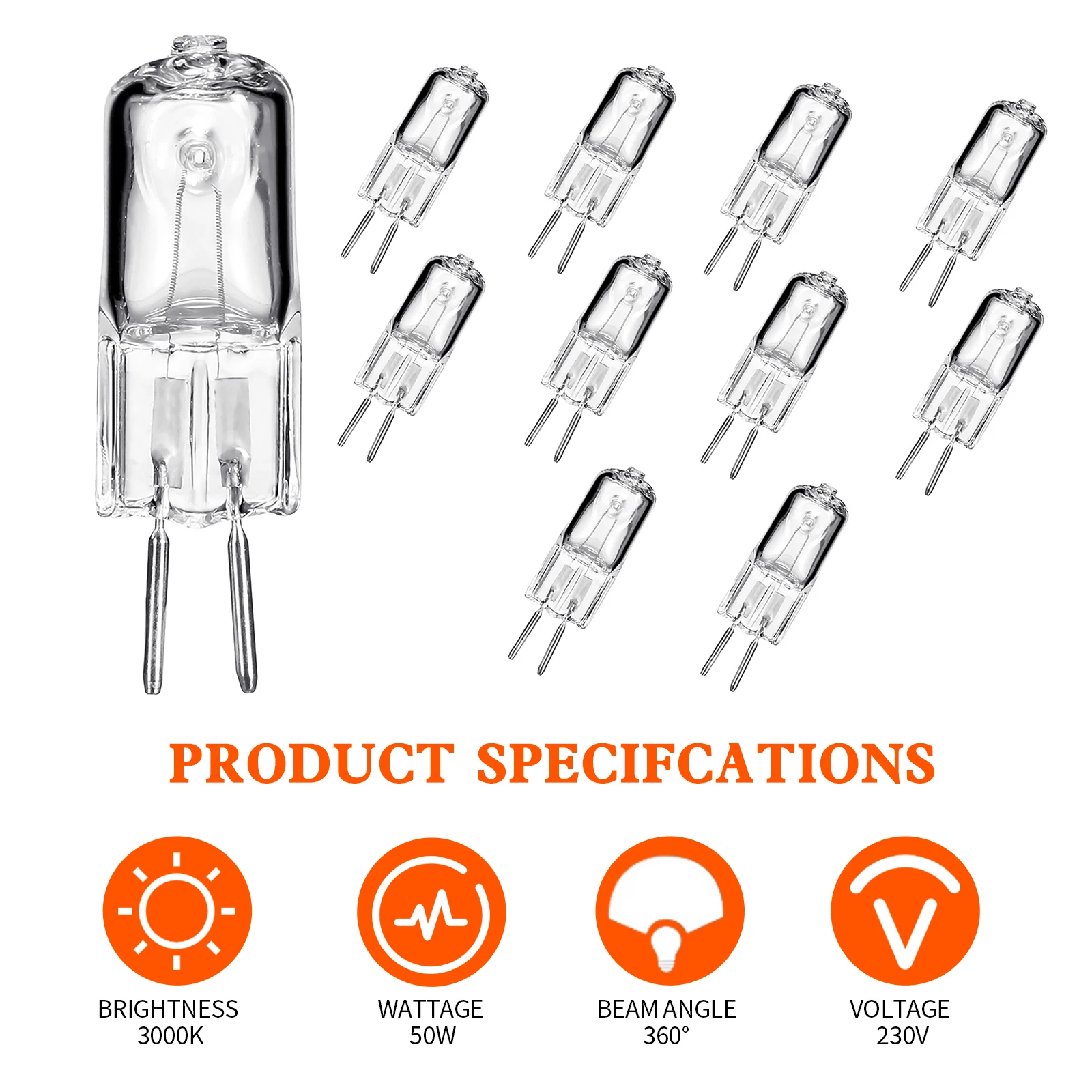 50w Capsule Led Lamp Bulbs Inserted Beads Crystal Lamp Halogen Lighting Bulb Home Decorate