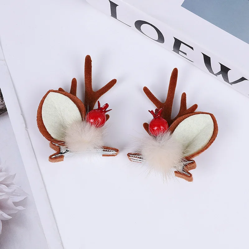 Новая рождественская заколка для волос с рогом дракона лесная серия колокольчик