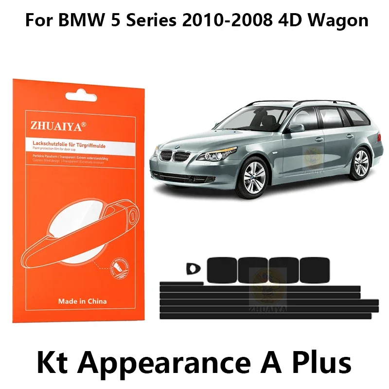 

Защитная пленка ZHUAIYA для красок дверной ручки, ТПУ PPF для BMW 5 серии 2010-2008 4D, автомобильные аксессуары