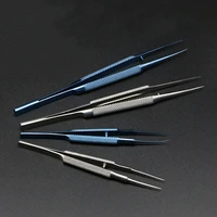 orthopedic forceps tying tweezers straight elbow ophthalmic instruments microsurgical tool tip 0 15mm titanium alloy