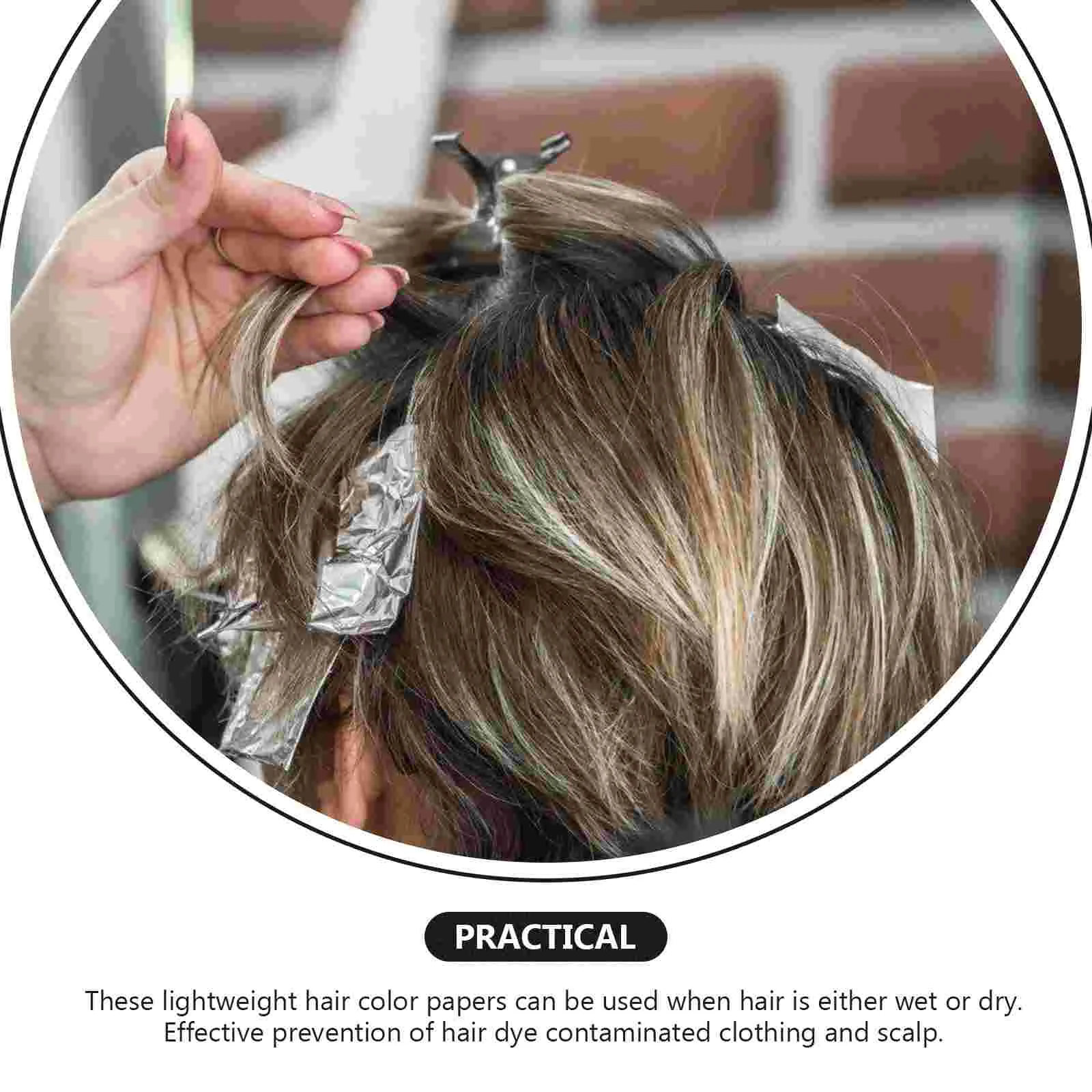

Hair Paper Coloring Highlightingsalon Tool Dye Perm Barber Strips Tint Wrap Sheet Bleaching