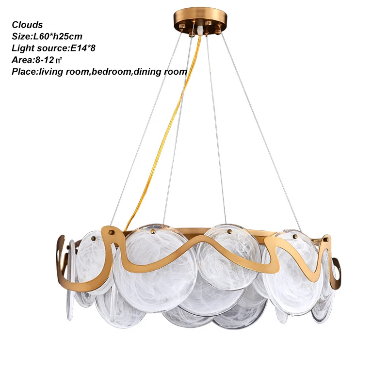 

Подвесная люстра DF LIGHT HOUSE DF8231 золотая