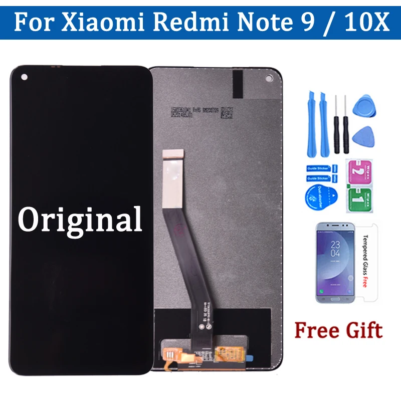 

Оригинальный дисплей для Xiaomi Redmi Note 9, ЖК-дисплей с сенсорным экраном и дигитайзером в сборе для Xiaomi Redmi 10X 4G, сменный дисплей