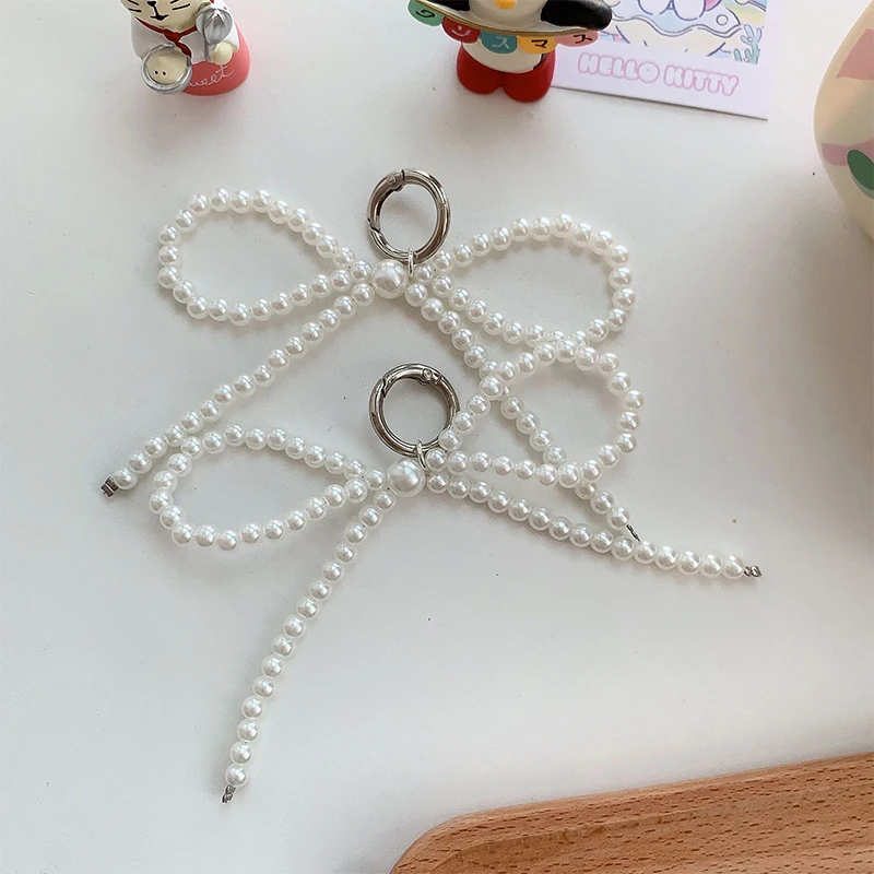 Модный жемчужный брелок с бантом кулон модный подвесной орнамент для ключей