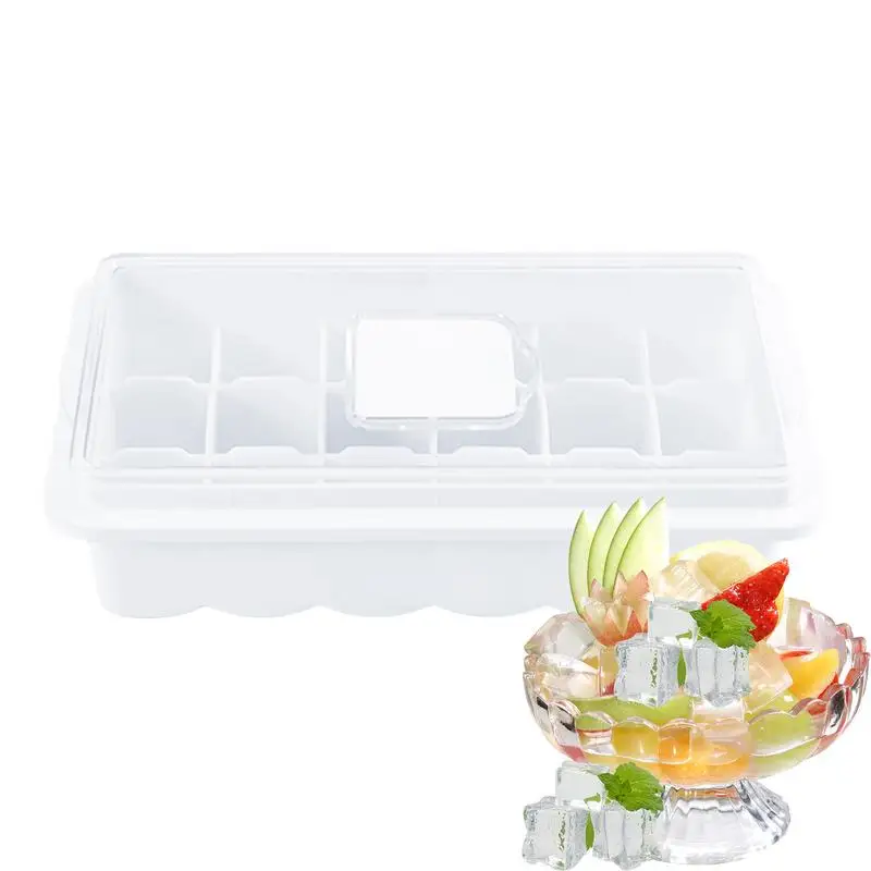 Форма для льда квадратная форма 18 ячеек с крышкой дома паба отеля бара тавина