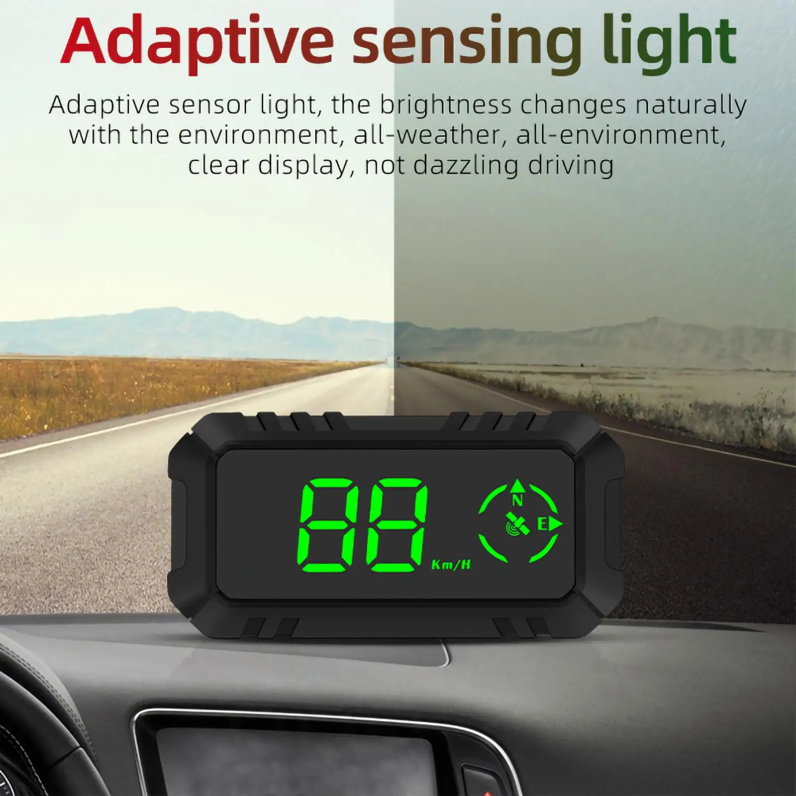 Автомобильный датчик скорости HUD прибор для измерения пробега GPS курса цифровой