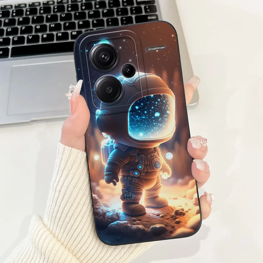 Силиконовый чехол для Xiaomi Redmi Note 13 Pro Plus с рисунком панды кролика